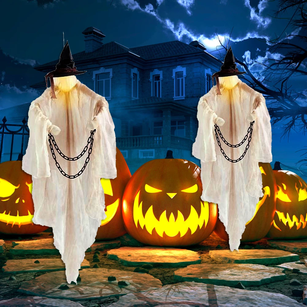 Украшение на Хэллоуин светодиодная подвессветильник лампа призрака фестиваль