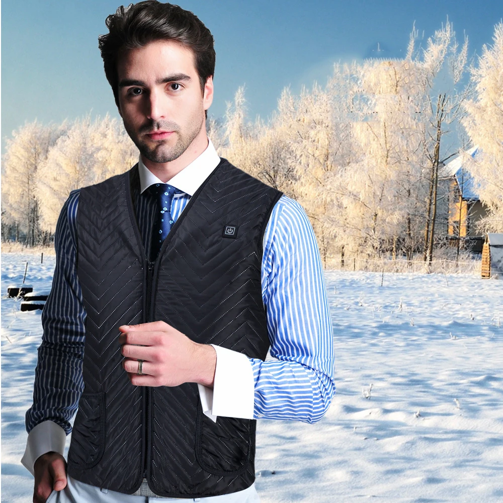 Новый USB жилет с подогревом Зимний Лыжный Теплый Открытый походный обогреватель