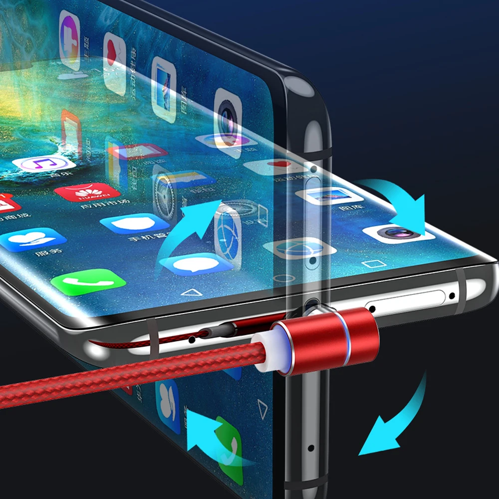 Aixin модный нейлоновый плетеный кабель 5А быстрая зарядка Магнитный для передачи