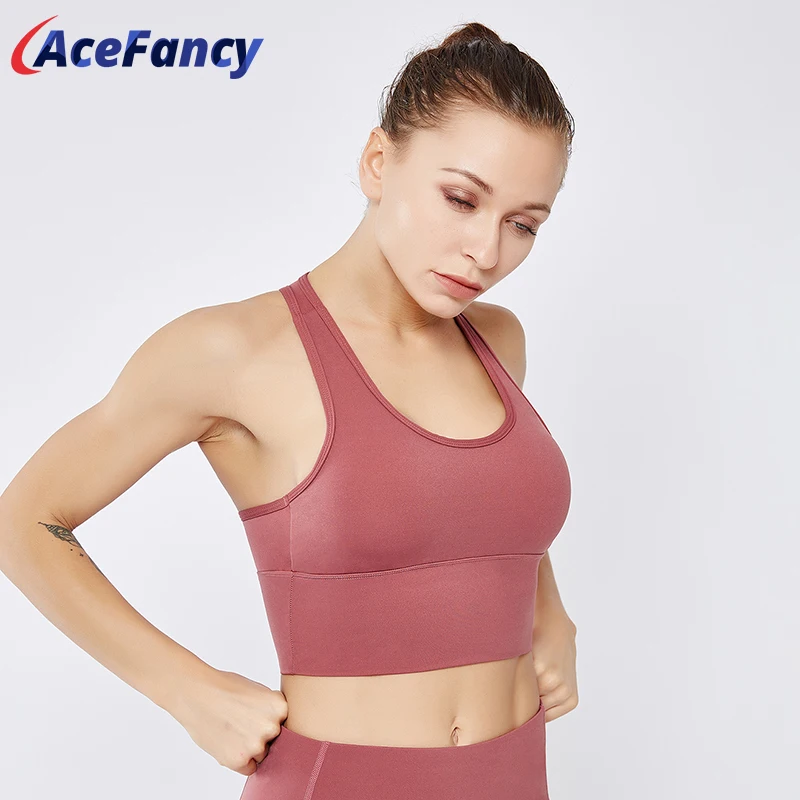 Женский спортивный бюстгальтер пуш ап Acefancy эластичные топы для тренировок