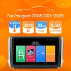 Автомагнитола на Android 11, мультимедийный видеоплеер с навигацией для Peugeot 2008, 208, 2012, 2013, 2014 -2018, GPS навигация, Авторадио с Wi-Fi
