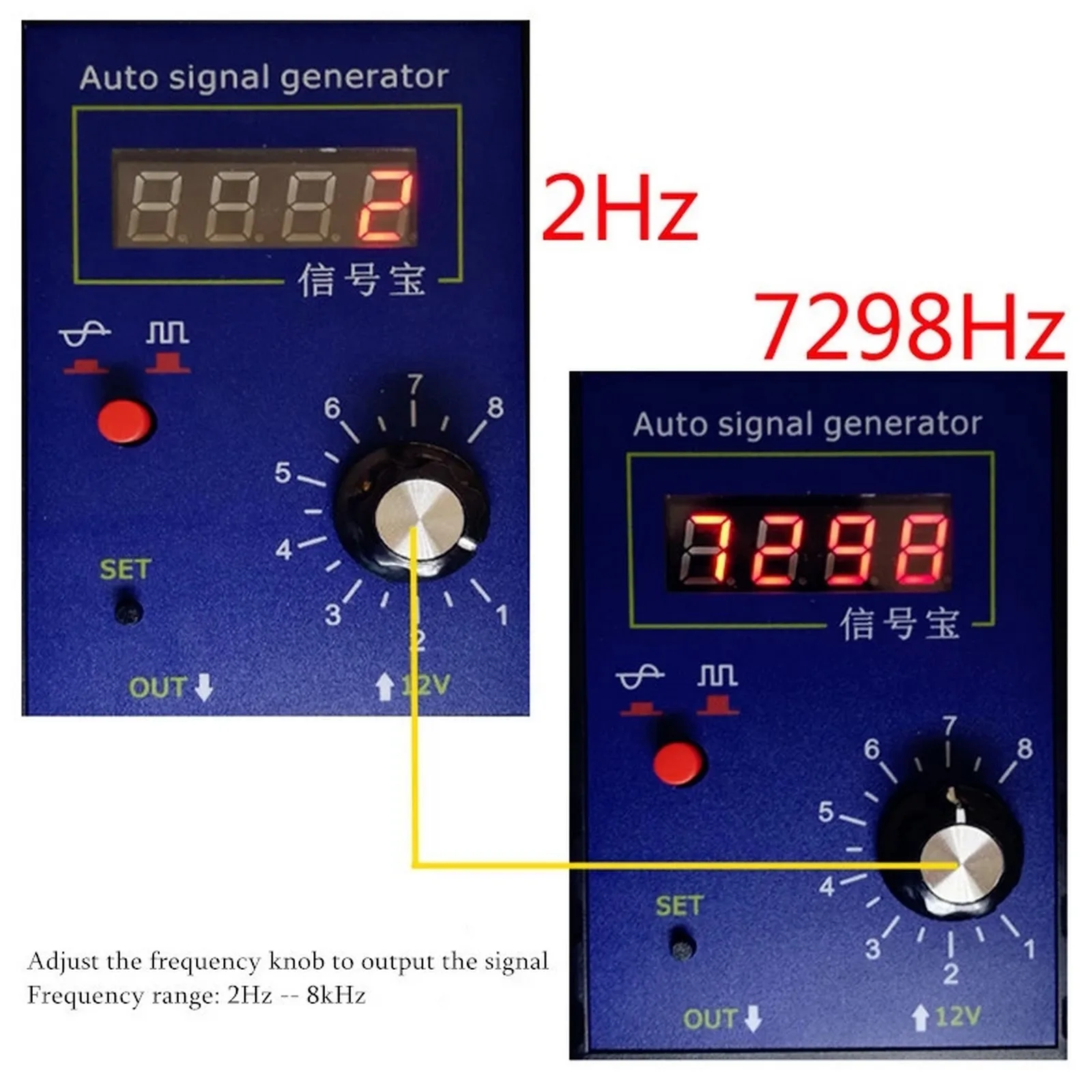 Auto Vehicle Signal Generator Car Hall Sensor and Crankshaft Position Simulator Meter 2Hz to 8KHz | Автомобили и мотоциклы