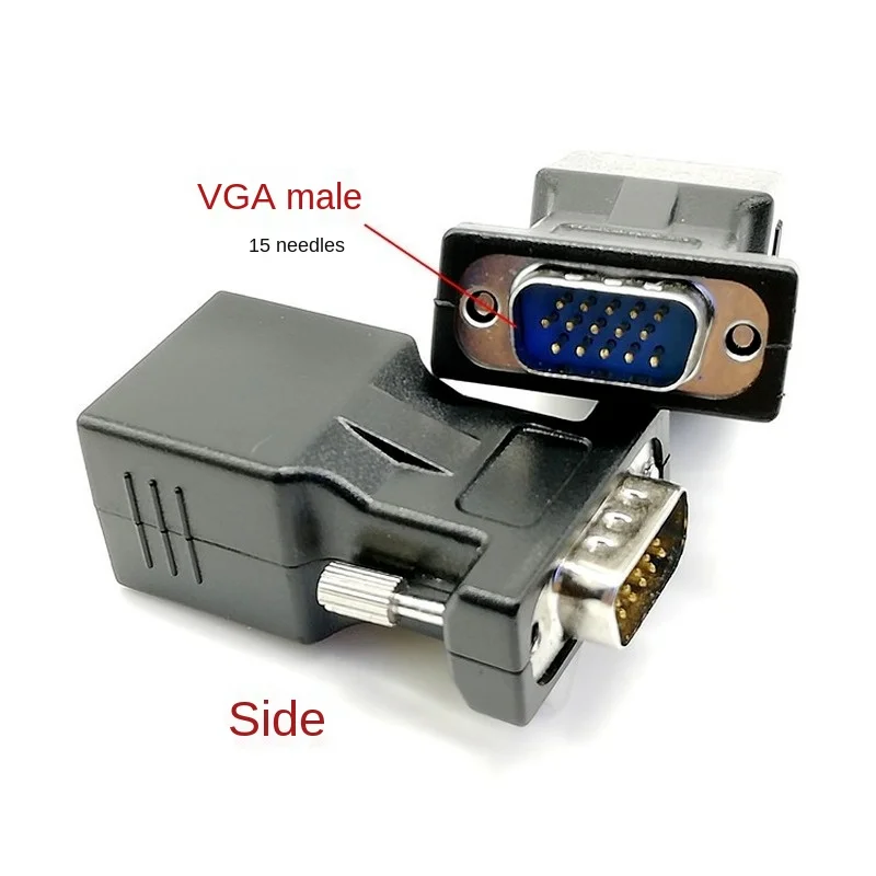 15-контактный Переходник VGA Мама-мама адаптер RGB HDB для сетевого кабеля Ethernet LAN CAT5 CAT6