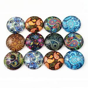 10 шт. 20 мм и 25 мм Новая модная текстура Смешанная Ручная работа фото стекло кабошоны узор куполообразные ювелирные аксессуары Принадлежности