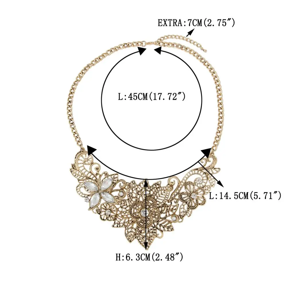 Tuliper чокер Butterfly Statement Necklace Gothic Choker подвеска Flower For Women Party Jewelry Collier цепочка кулон Femme