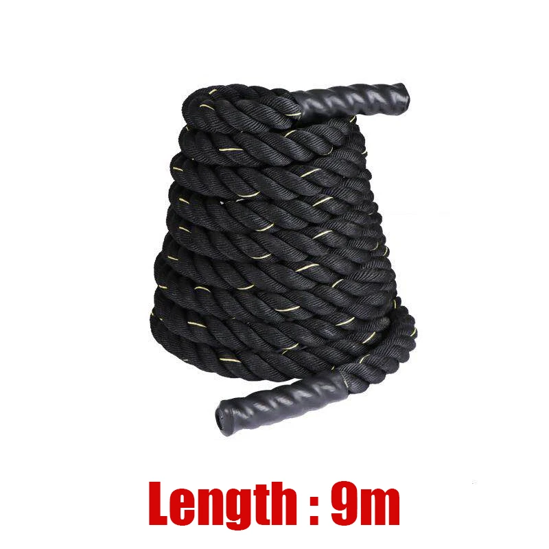 

9m Fitness Battle Rope Bodybuilding Strenght Improve Training Workout Heavy Jump Rope Skipping Slimming Home Gym Sport Equipment