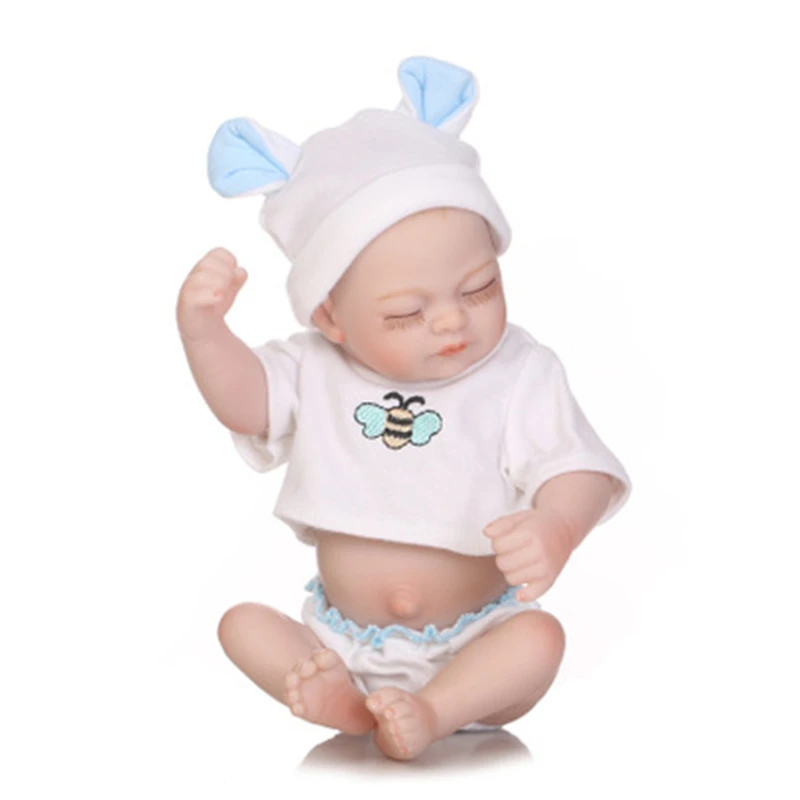 

Full Silicone Body Simulation Lifelike Baby Reborn Doll Cute House Play Toys Xmas Gift
