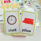 28 шт. Монтессори Детские обучение английскому языку карты предметы первой необходимости познавательные слова карточки для детей Обучающие игрушки учитель слуховые аппараты