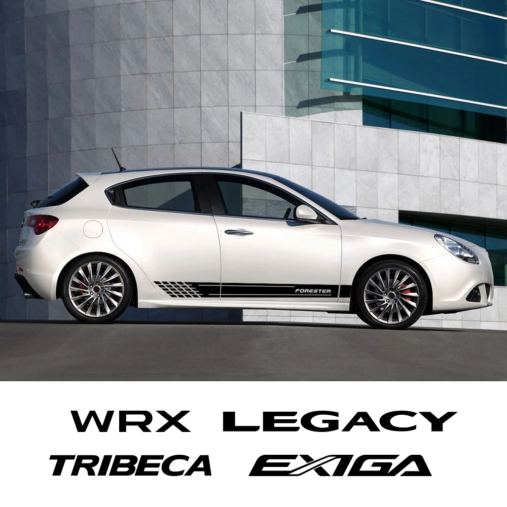 

2PCS Car Door Side Stickers For Subaru Ascent BRZ Crosstrek Exiga Forester Legacy Levorg Outback Tribeca WRX XV Auto Accessories