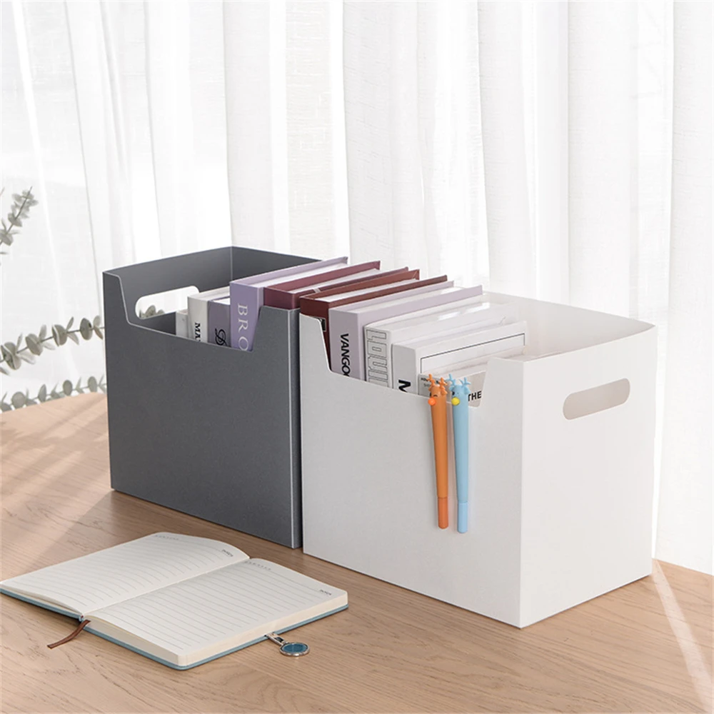 

Household Storage Basket with Handle Desktop Sundries Snack Cosmetic Storage Box Office Desktop Organizer organizador escritorio