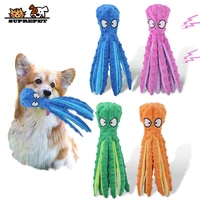 suprepet 8 legs octopus dog toys for small dogs squeaky puppy teething toys cute pink stuff pet fidget toy dog accessories plush
