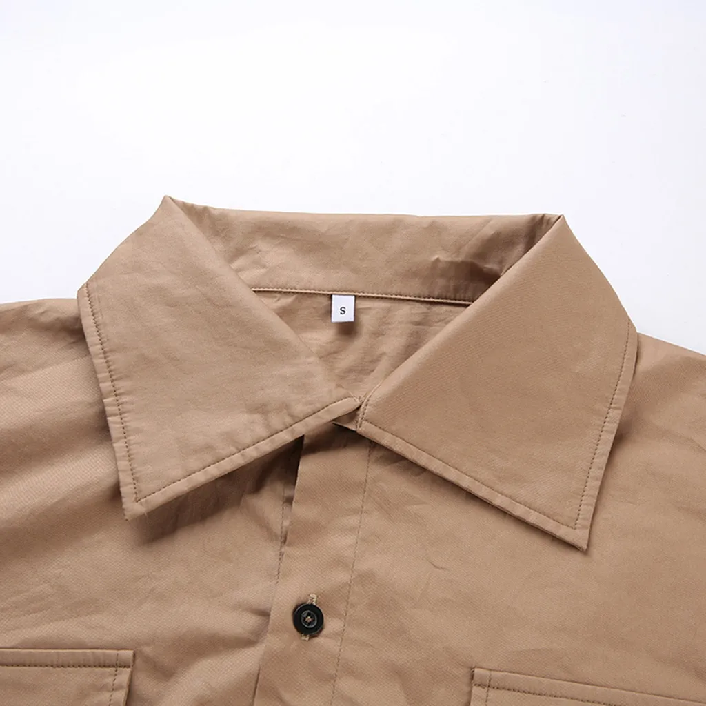

Women Casual Long Sleeve Windbreaker Jacket With Belt Ladies Solid Fashion Overalls Top Outwear Female Pocket Autumn Blouse Coat