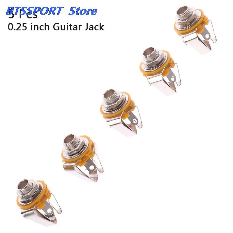 5 шт. 6 35 мм 3-полюсный стерео разъем аудио гнездовой микрофонная панель гнездо для