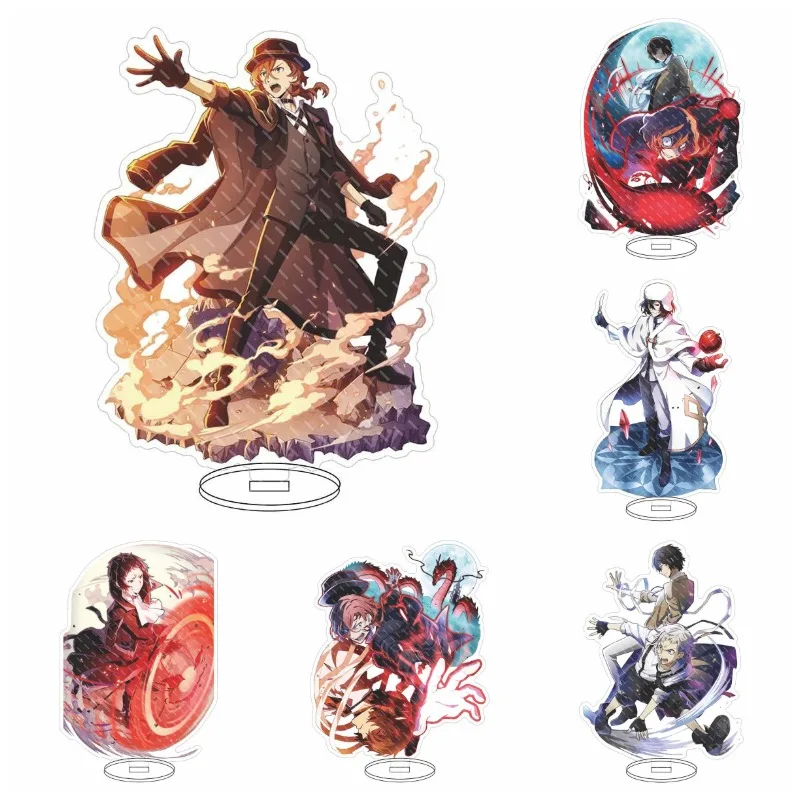 

16cm Acrylic Hot Anime Bungo Stray Dogs Cartoon Figure Stand Model Action Figure Decoration Cosplay Diy Collection Gifts 2021