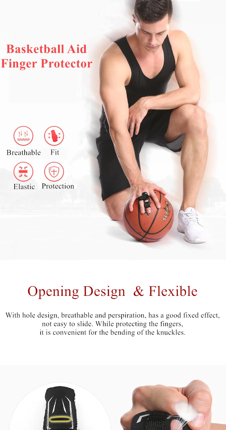 Finger Splint Guard Bands Compression Breathable Finger Sleeves for Basketball Stretchy Sports Aid Support Wrap Caps Protector