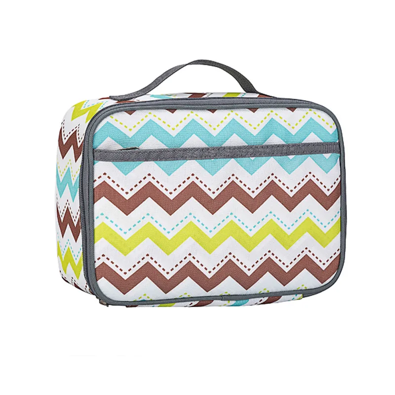 Square Student Lunch Ice Bag Durable Insulated Lunch Bag with Padded Liner Keep Food Warm Cold for Long Time Lunch Box
