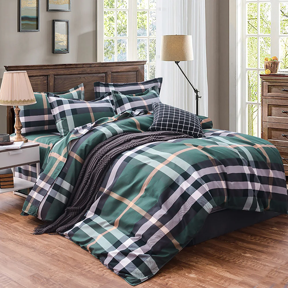 Thumbedding Pine Bedding Set Cartoon Mountain Innovation King Size Duvet Cover Blue Queen Full Twin Single Unique Design Bed | Дом и сад