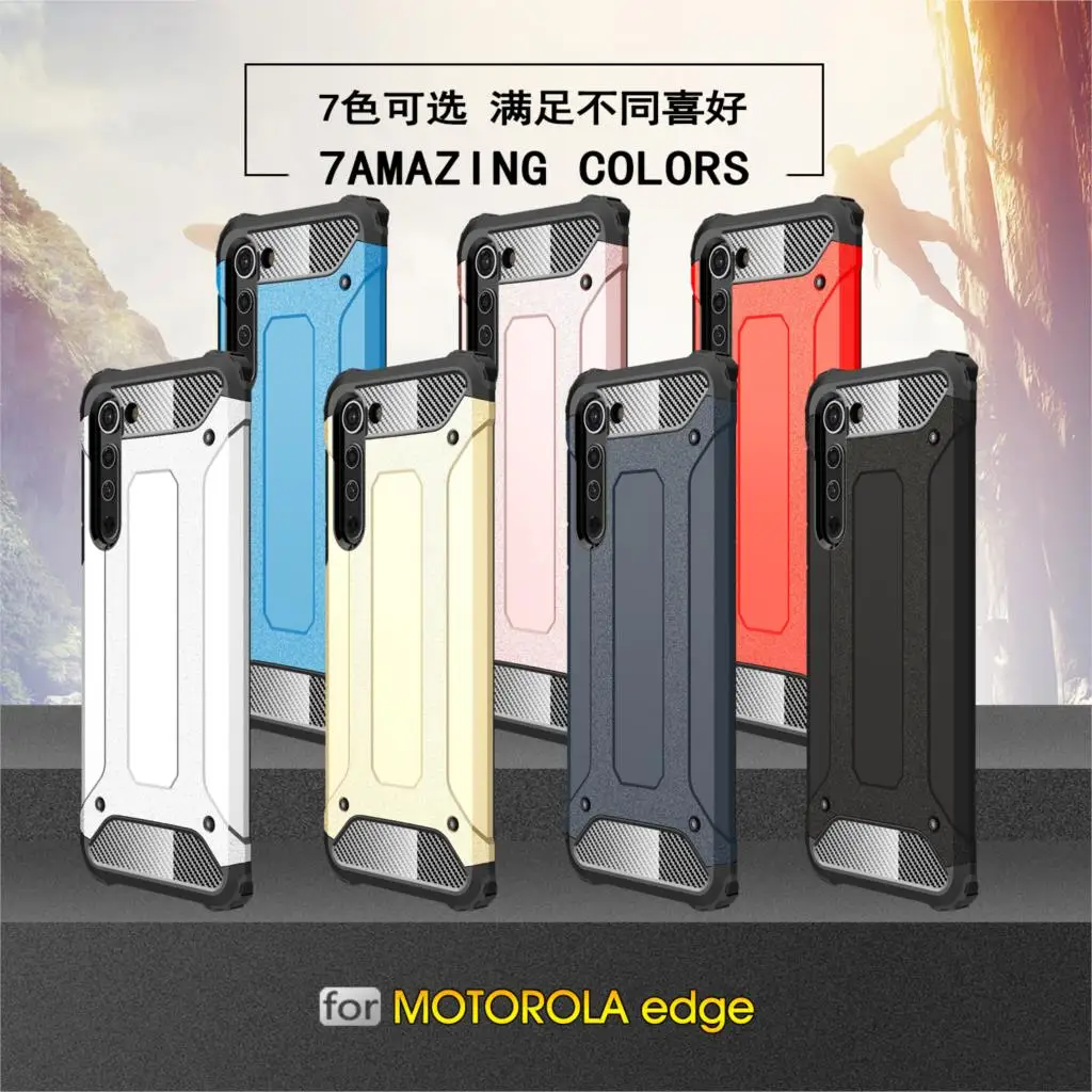 for motorola moto edge case cover anti knock rugged armor back cover for moto edge silicone phone bumper case for motorola edge free global shipping