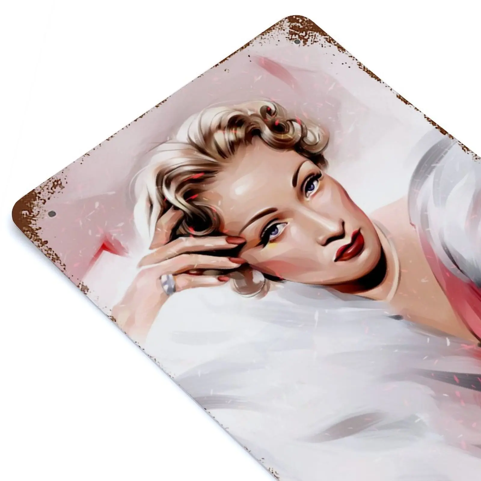 

Marlene Printed Retro Metal Poster Decor Home Wall Decoration Tin Sign Plaque