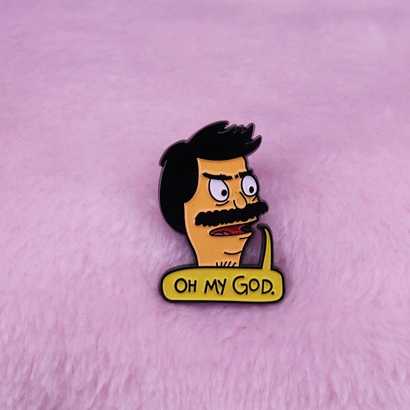 Боб Белчер булавка смешная популярная брошь с цитатой мультяшное дополнение для