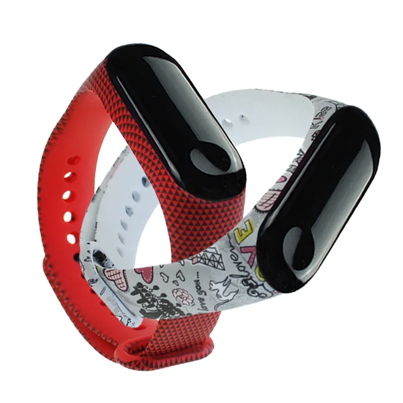 Soft Print Bracelet For Xiaomi Mi Band 3 Watch Replacement Wrist Strap Mi3 Smart Miband 4 Wristband | Электроника
