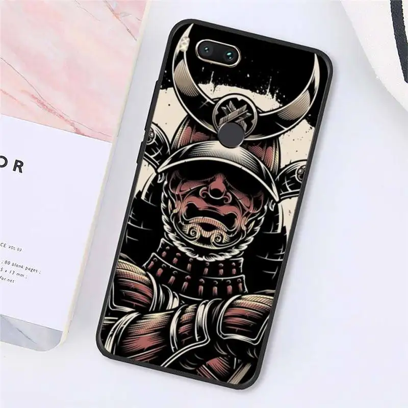 

Japanese samurai oni mask anime Phone Case For Xiaomi Redmi note 7 8 9 t max3 s 10 pro lite funda shell cover