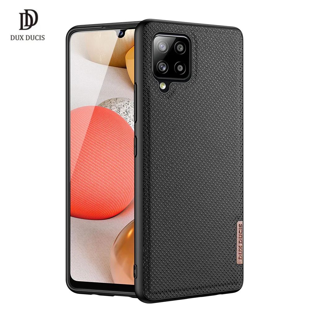 

For Samsung Galaxy A42 5G DUX DUCIS Fino Series Luxury Back Case Protecting Case Support Wireless Charging Supper TPU+PC+NYLON