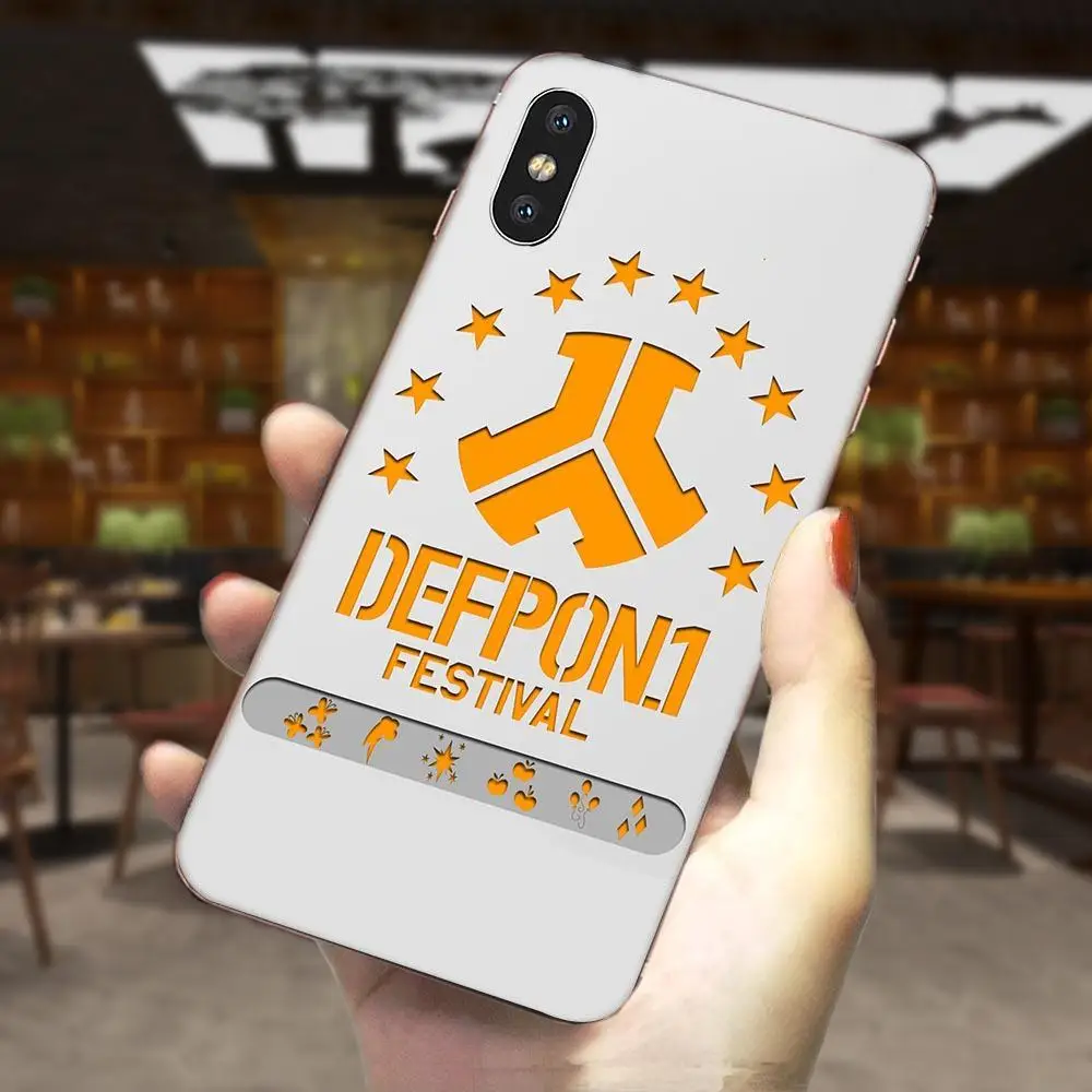 Defqon 1 Мягкий Силиконовый ТПУ прозрачный протектор для Apple iPhone 4 4S 5 5C 5S SE 6 6S 7 8 11 Plus Pro