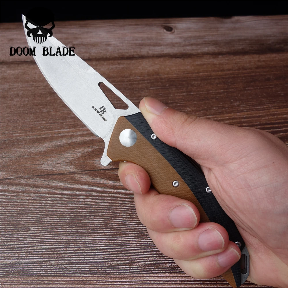 203 мм 100% D2 складной нож шаровой резец G10 Ручка медная шайба Кемпинг Охота
