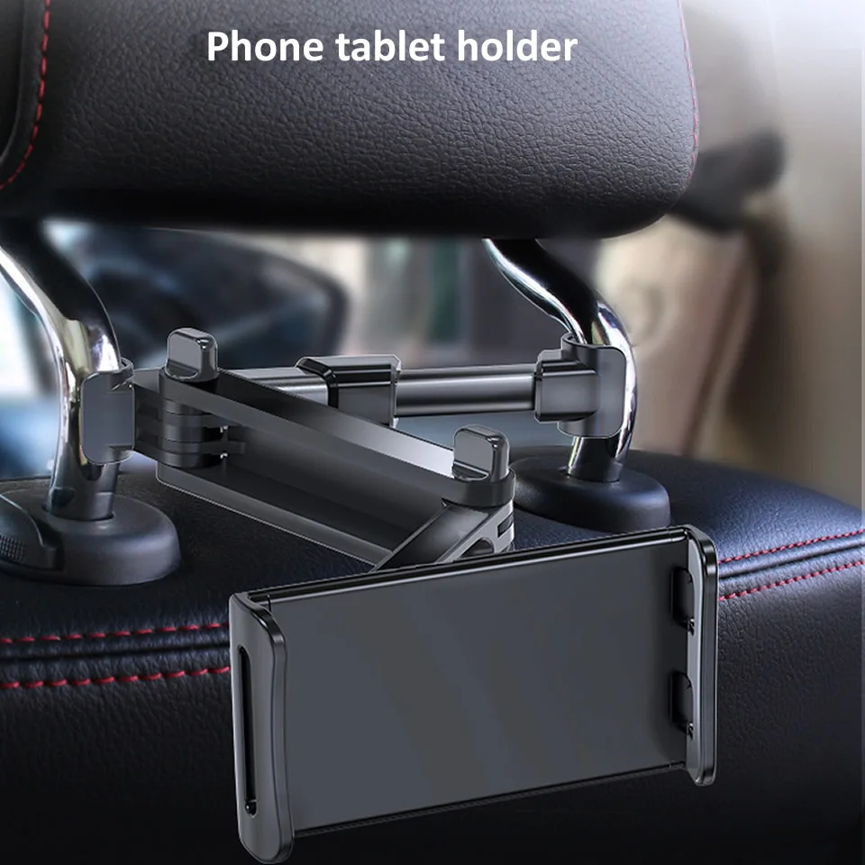 telescopic car rear pillow phone holder tablet car stand seat rear headrest mounting bracket for phone tablet 4 11 inch free global shipping