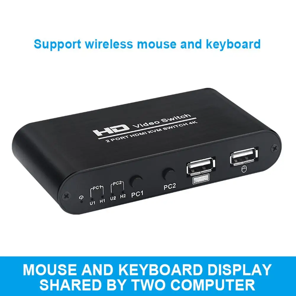 Беспроводной Ultra HD 4K компьютерный коммутатор USB монитор дисплей Sharer Мышь