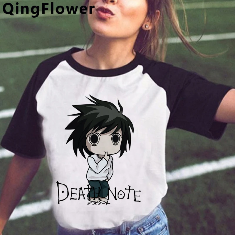 

Death Note Manga t-shirt women harajuku kawaii print 2021 harajuku t-shirt summer top harajuku kawaii streetwear