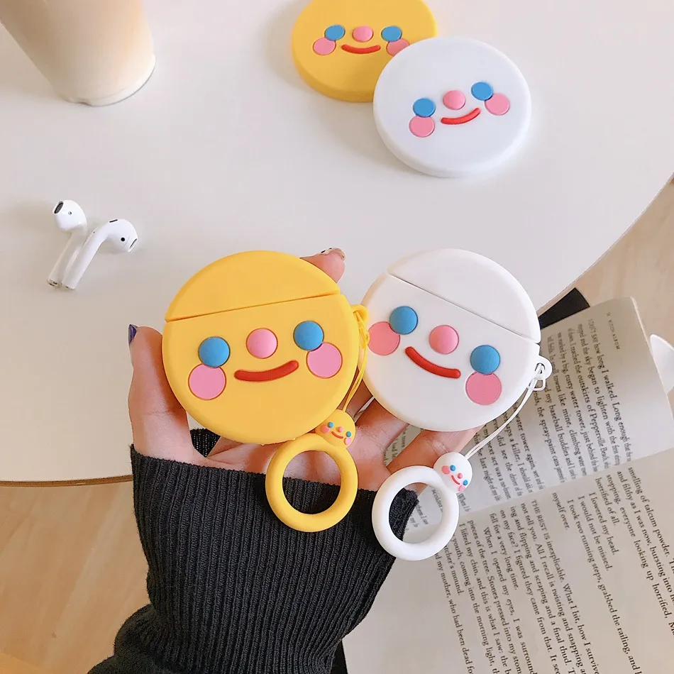 Bluetooth палка для Беспроводной заряжать наушники чехол для AirPods 2 чехол силиконовый Симпатичный мягкий чехол для MacBook Air стручки чехол брелок коробка Coque