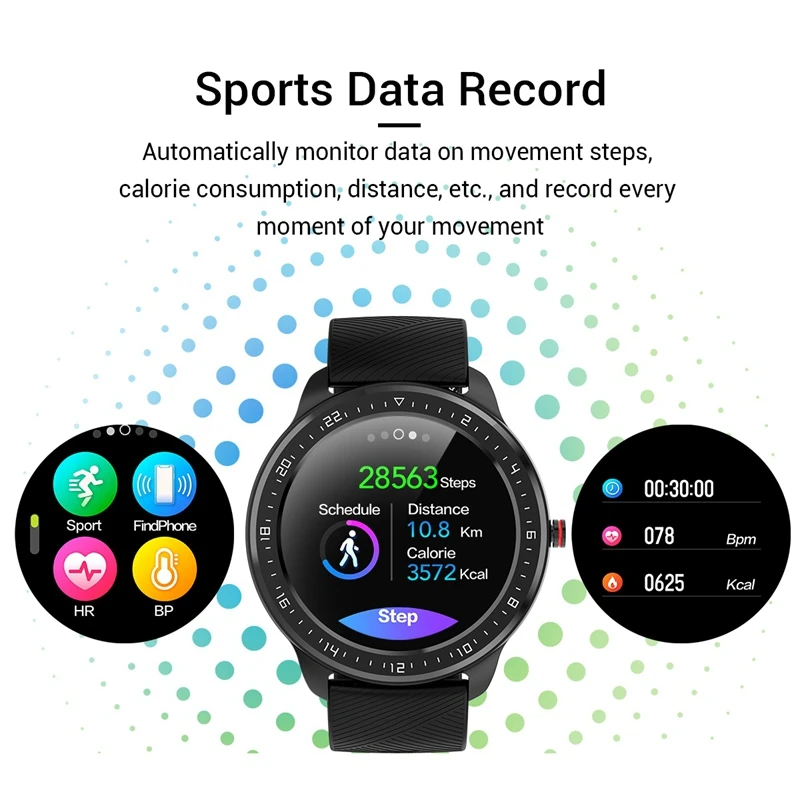 

NORTH EDGE Full Sn Press Smart Watch Heart Rate for Android IOS
