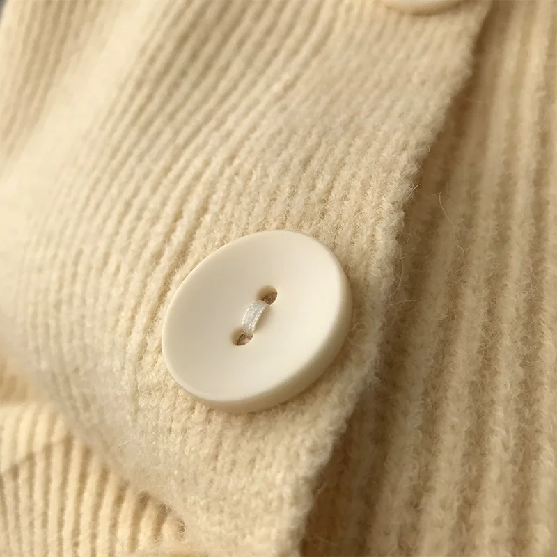 Кардиган женский однобортный из кашемира на осень/зиму |