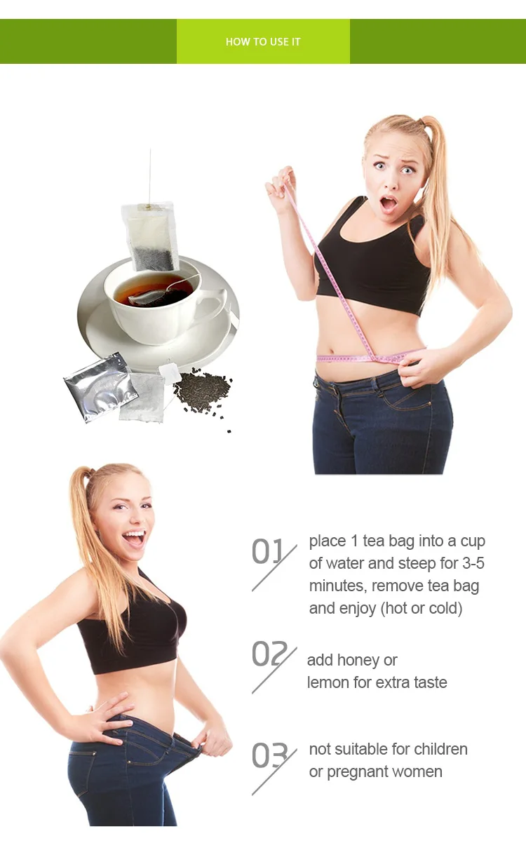 

28 Days Organic Herbal Detox Tea Weight Loss Products Thin Belly Fat Burner to Lose Weight Body Slimming Flat Tummy Teabags