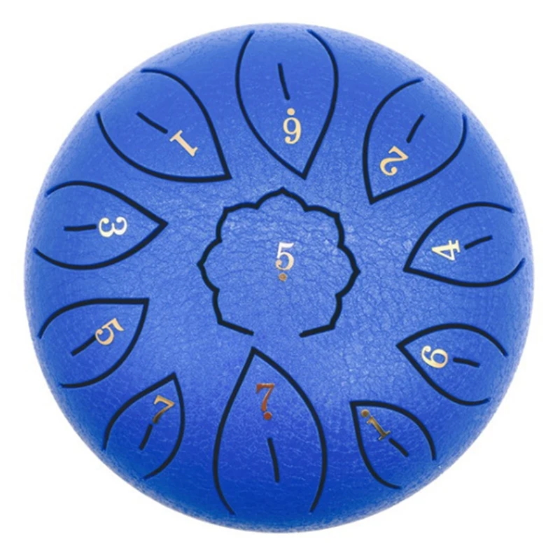 6In Steel Tongue Drum 11 Kinds of Notes with Drumstick,Finger Cot,Bag