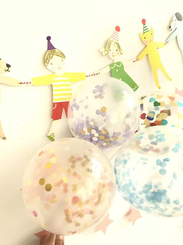 10 г в пакете 1 дюйм яркие цвета круглые бумажные салфетки конфетти разбрызгивают