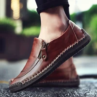 kezzly new big size 38 48 men casual shoes loafers spring and autumn mens moccasins shoes genuine leather mens flats shoes