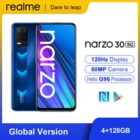 realme narzo 30 5g smartphones nfc 6 5 dimensity 700 48 mp camera 5000mah 18w 4gb 128gb smart moblie cell phones global version
