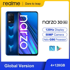 realme narzo 30 5g smartphones nfc 6 5 dimensity 700 48 mp camera 5000mah 18w 4gb 128gb smart moblie cell phones global version free global shipping