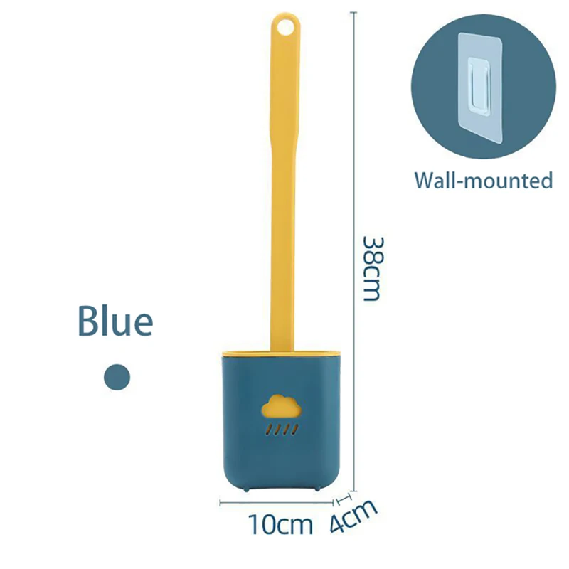 Настенная силиконовая щетка для унитаза чистящее средство с держателем плоской