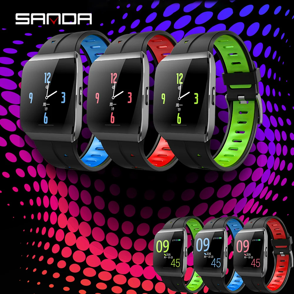 

SANDA 1.3 inch Color Screen Smart Watch Men Fitness Tracker Sports Wrist Band Women Bluetooth Heart Rate Smartwatch Bracelet