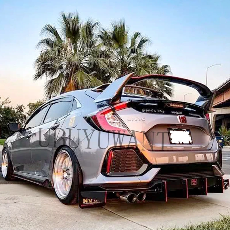 Автомобильные аксессуары для Honda CIVIC Hatchback 2016 2017 2018 Спойлер ABS пластик праймер цвет