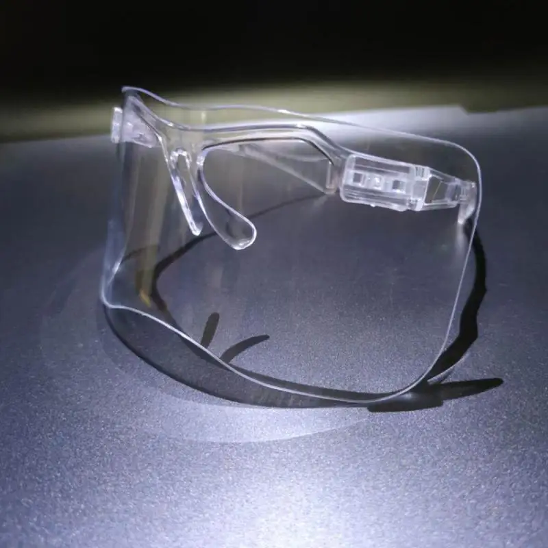 

2020 New Motorcycle Merican Fashion One-piece Oversized Lens Glasses Transparent Protective Mask Exaggerated Visor Wrap Shield