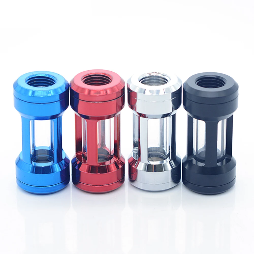 

FREEZEMOD Water Cooling Filter 4-Windows Large Viewing Area Composite Plate G1/4 Inch Inline Filter for Computer