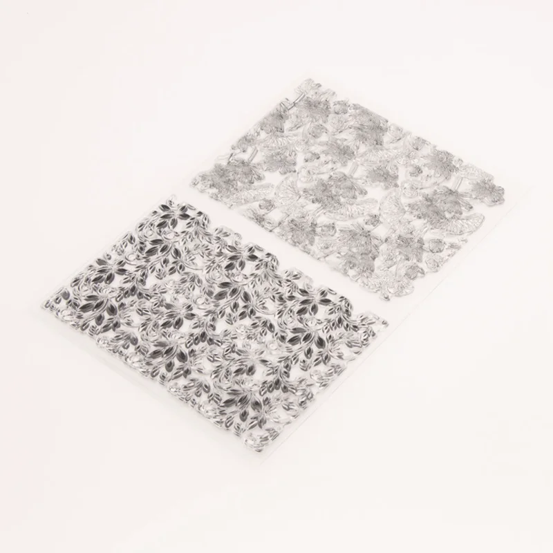 Прозрачный силиконовый штамп с листьями лотоса сделай сам скрапбукинг резиновая