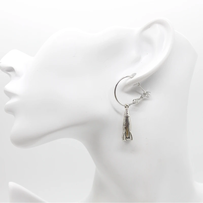 Модные висячие серьги в стиле ретро тибетский инопланетянин с летающим диском