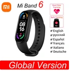 Смарт-браслет Xiaomi Mi Band 6 глобальная версия, фитнес-трекер, Bluetooth, Смарт-часы MI Band 6, монитор крови и сердца, сна