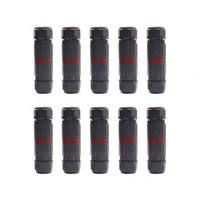 10pcs ip68 3pin straight waterproof electrical wire cable outdoor connector1